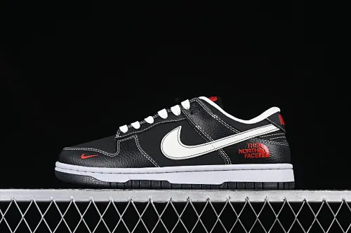 All categories Nk SB Dunk Series Nk SB Dunk Low High-end customized low-top sneakers Nk SB Dunk Low North Face joint black and white Anniversary high-end customized low-top casual sneakers SC9207-403